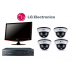 LG Security Dome Camera System DVR Bundle Kit LE5008D-D1 L6213-BN LSM1850